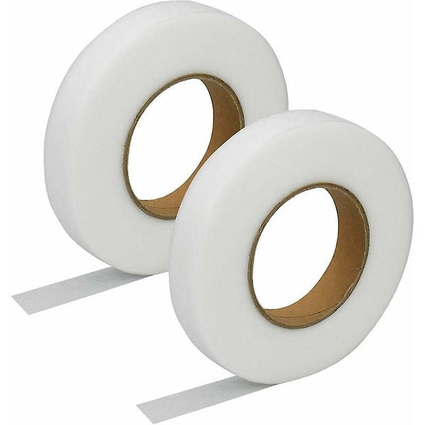 2pcs White Hem Iron-on Tape 2cm X 64m Double Sided Quick Iron-on Tape For Fab Carousel 1