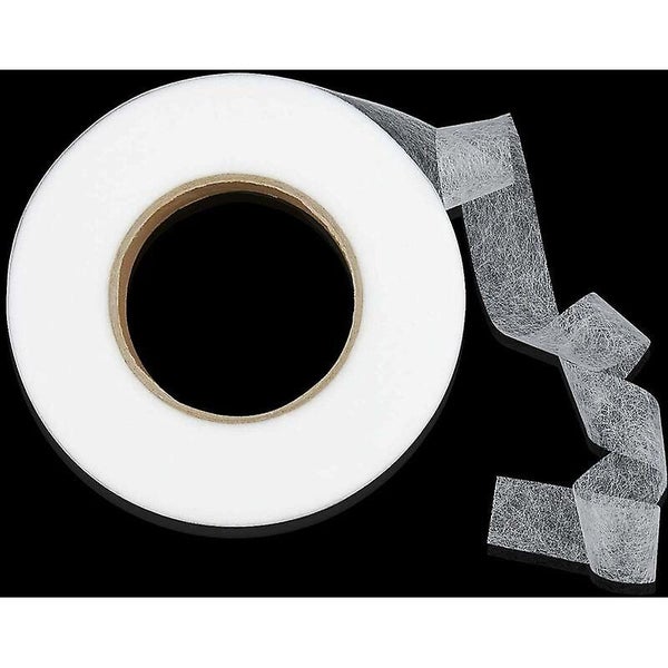 2pcs White Hem Iron-on Tape 2cm X 64m Double Sided Quick Iron-on Tape For Fab Carousel 2
