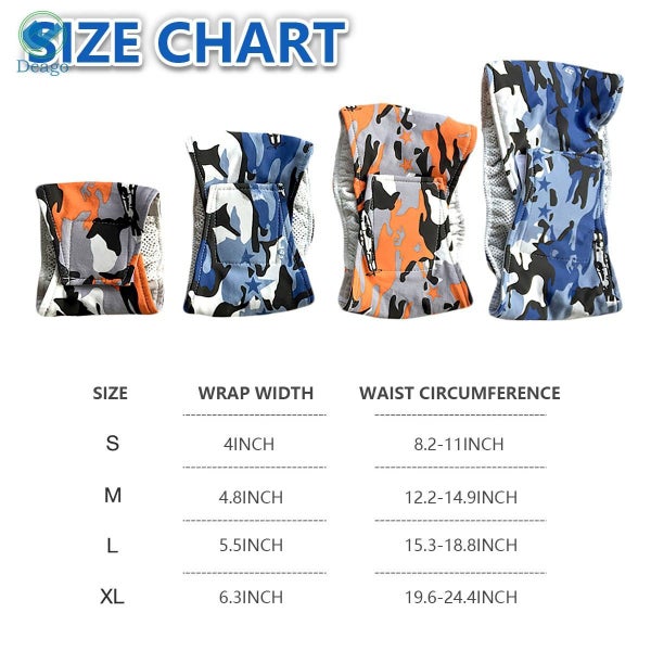 Deago Washable Male Dog Belly Bands Diapers Nappies, Dog Marking Male Dog Wraps, Carousel 2