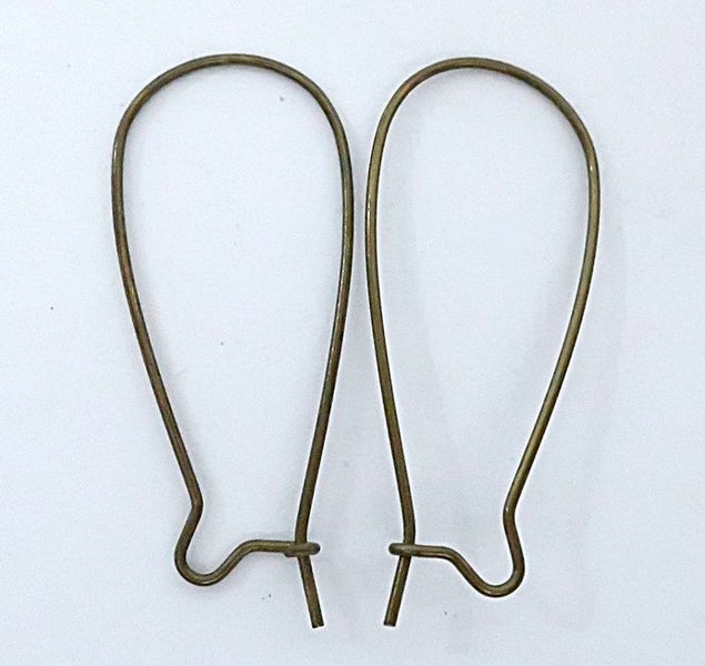 5 Prs. BRONZE KIDNEY HOOKS 33 mm Carousel 1