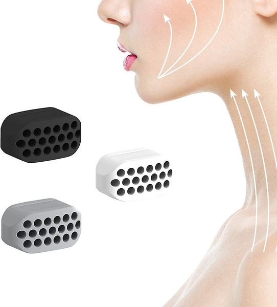 3 Pieces Jawline Exerciser Women Men Jawline Muscle Trainer Double Chin Fitn Carousel 1