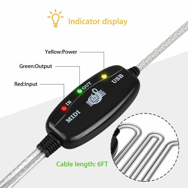 MIDI to USB Cable Adapter Carousel 2