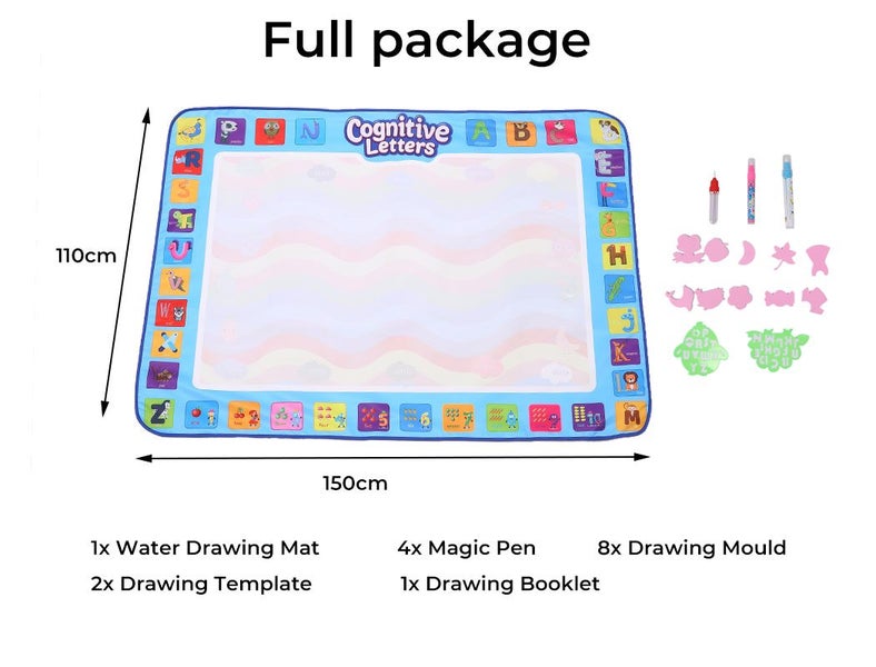 Kids Drawing Mat Aqua Doodle Board Painting Writing Classic Educational Toy Carousel 10