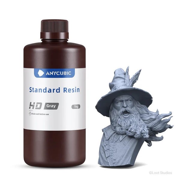 Anycubic 3D Printing Resin HD 1kg - Grey Carousel 1