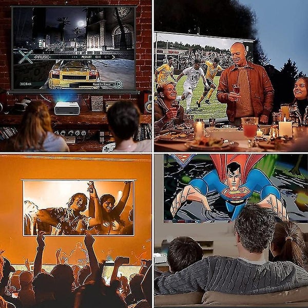 Projector, 6000 Lumens Full Hd Projector, Mini Projector Supports 1080p Full Hd, Carousel 3