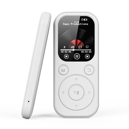 64GB MP3 Player with Bluetooth 5.4 Sport Music Player with Speaker White Carousel 1
