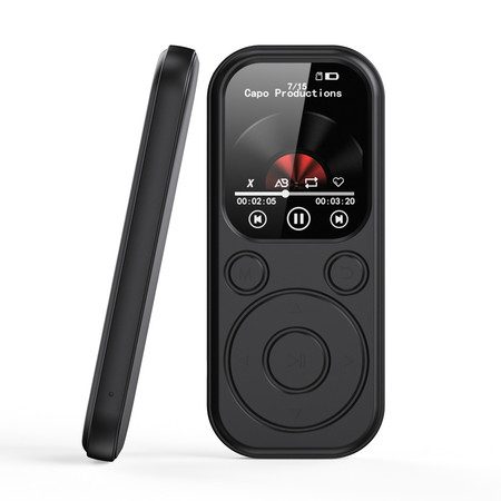 64GB MP3 Player with Bluetooth 5.4 Sport Music Player with Speaker Black Carousel 1