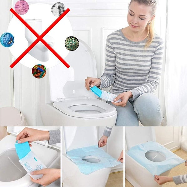 20 Piece Extra Large Soft Waterproof Disposable Toilet Seat Covers For Childre Carousel 2