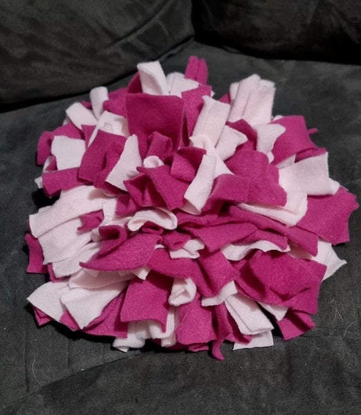 Handmade Small Animal Snuffle Mat - Pink Carousel 1