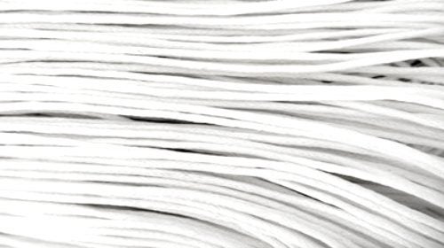 10mtrs. WHITE WAXED COTTON CORD 1mm Carousel 1