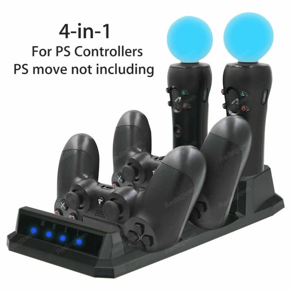 4 in 1 Controller Charger Dock Station Stand For Playstation PS4 PSVR VR Move Carousel 1