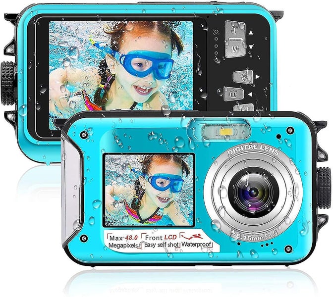 Waterproof Camera 10 Ft 2.7k Full Hd 48mp Underwater Camera 16x Digital Zoom Wat Carousel 1