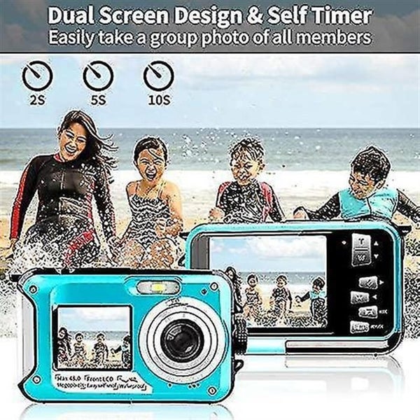 Waterproof Camera 10 Ft 2.7k Full Hd 48mp Underwater Camera 16x Digital Zoom Wat Carousel 2
