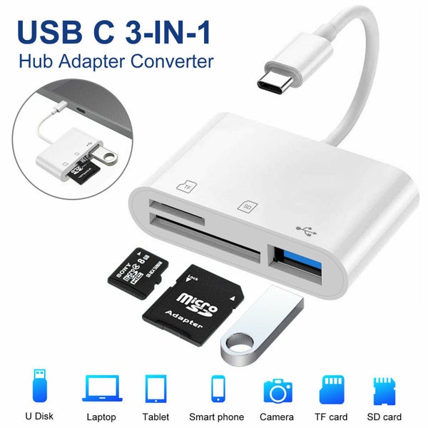 USB C Type-C SD Card Reader Hub Adapter Carousel 1