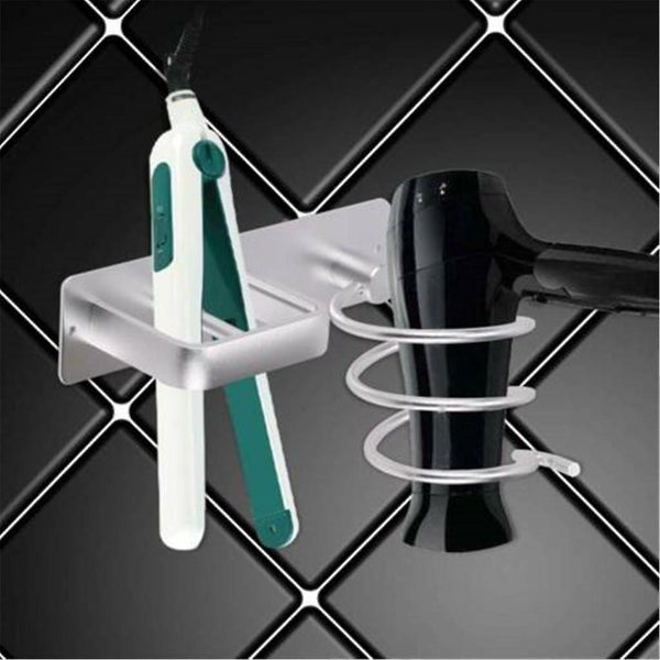 Aluminum Wall Hair Dryer Holder Cupboard Sliver Metal Wall Cupboard Carousel 2