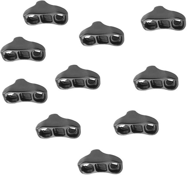 black 10pcs Length 3cm Plastic Rope For Camping Tent Rope Tensioner Carousel 1