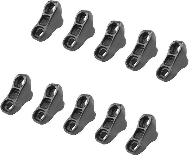 black 10pcs Length 3cm Plastic Rope For Camping Tent Rope Tensioner Carousel 2