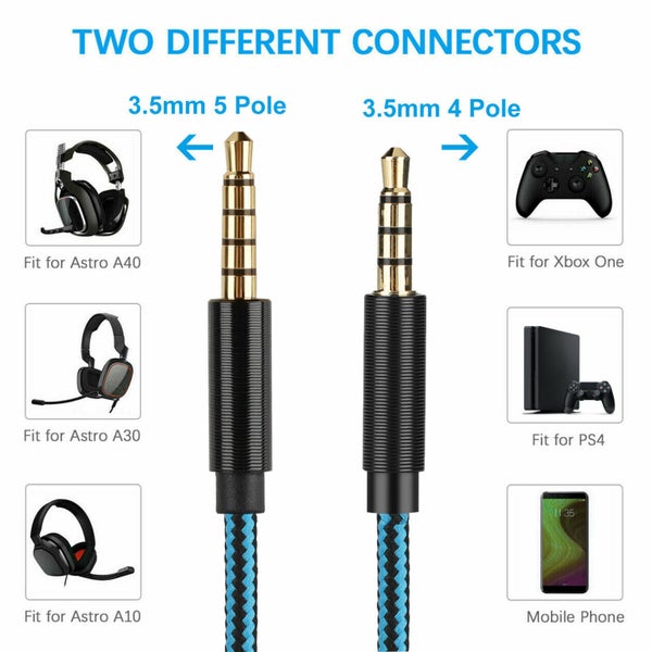 Astro A10 A30 A40 Gaming Headset Audio Cable Carousel 2