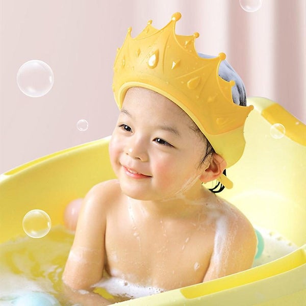 2 Pack Baby Shower Caps 0-9 Years Kids Shower Caps Adjustable Sun Cap Kids S Carousel 1