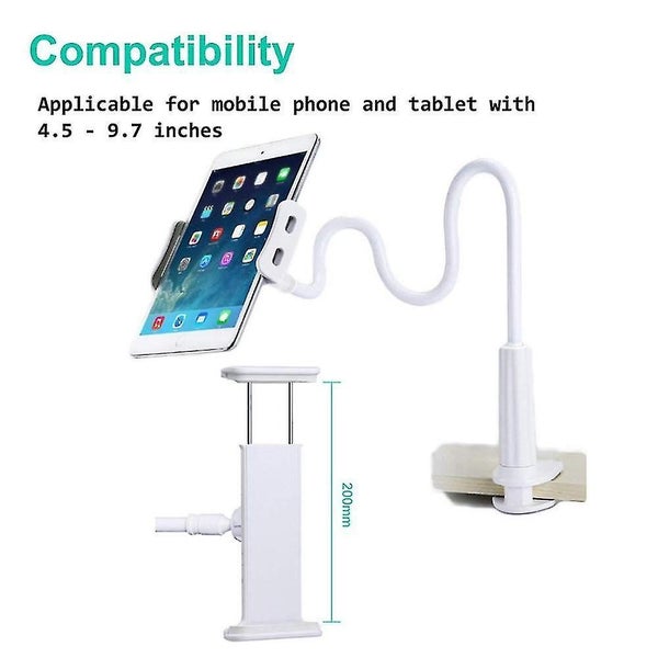 Cell Phone Tablet Stand Mobile Holder Clip Long Arm Gooseneck Bracket Wall Mount Carousel 1