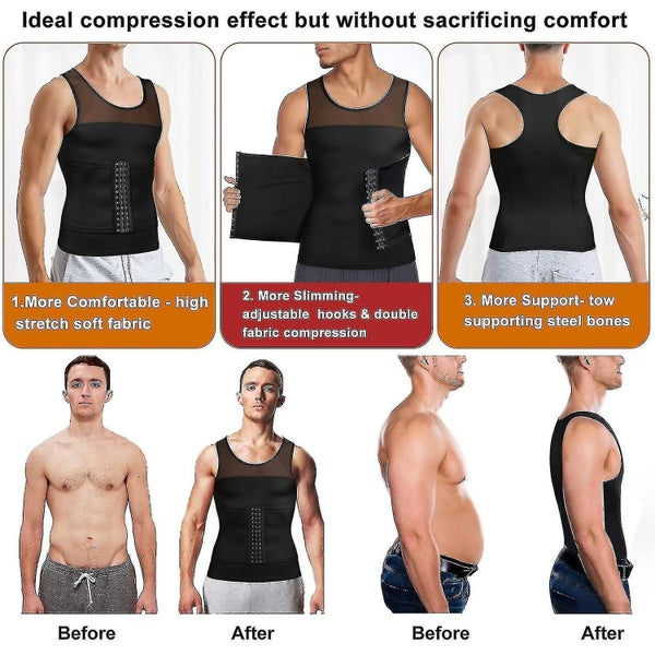Men Hot Swear Shirt Corset Waist Trimmer Belt Wrap Trainer Slimming Body Shaper Carousel 3
