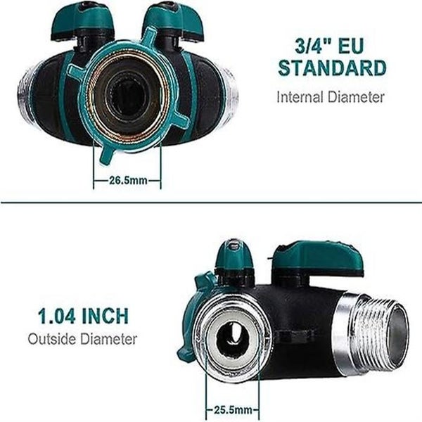 2 Way Hose Splitter Garden Hose Splitter 3 4 And 1 2 2 Way Distributor With 2 Carousel 2