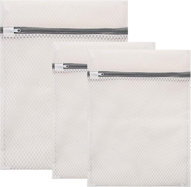 3 Sets Mesh Laundry Bag Zipper Washing Machine Exquisite Mesh Bag Suitabl Carousel 1