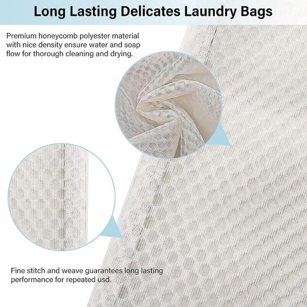 2 Gray Laundry Bags For Close Fitting Underwear And Exquisite Mesh Bra Equipp Carousel 5