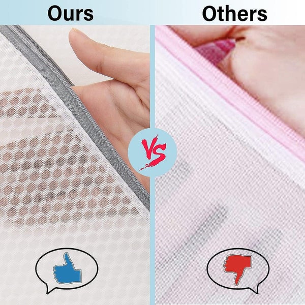 3 Sets Mesh Laundry Bag Zipper Washing Machine Exquisite Mesh Bag Suitabl Carousel 4