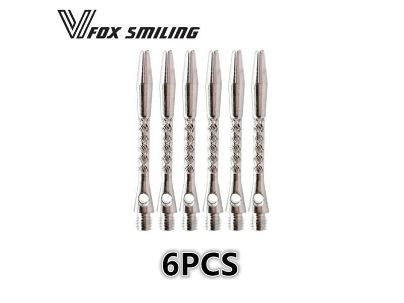 Fox Smiling 3 6PCS Sliver Black 45mm 2BA Aluminium Dart Shafts For Professional Carousel 1