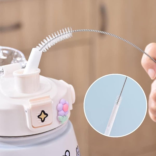 2 Sets Of Cleaning Brushes 8-inch Nylon Bottle Brush For Cleaning Straw Cup Carousel 5