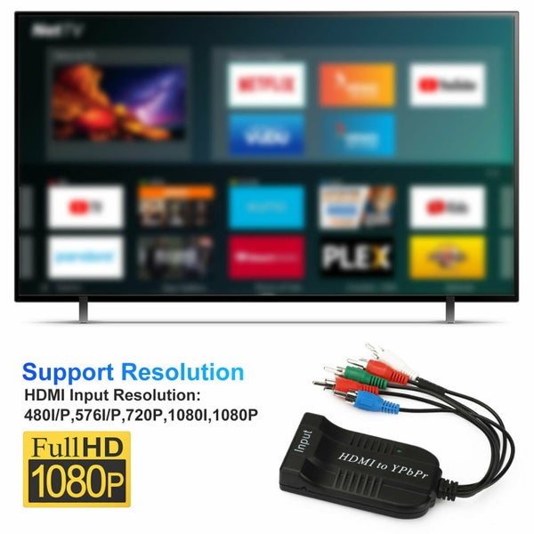 HDMI to Component Video YPbPr RCA Converter R/L Audio Output Carousel 2