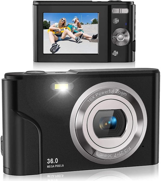 Digital Camera, Fhd 1080p 36.0 Mega Pixels Vlogging Camera With 16x Digital Zoom Carousel 1