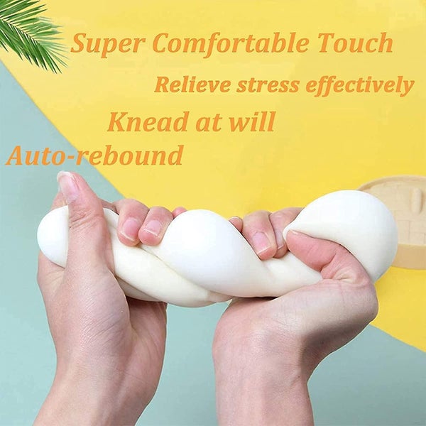Dumpling Squishy Stress Ball Fidget Toy Dough Ball Squishy Bun Squeeze Ball Anxi Carousel 5