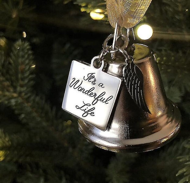 It's A Wonderful Life Christmas Angel Bell Ornament With Stainless Steel Angel W Carousel 3