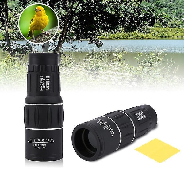 16 X 52 Dual Focus Zoom Optic Lens Armoring Monocular Telescope Outdoor Travel Carousel 1