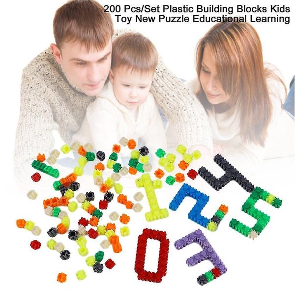 200 Pcs/set Plastic Building Blocks Kids Toy New Puzzle Educational Learning Carousel 1