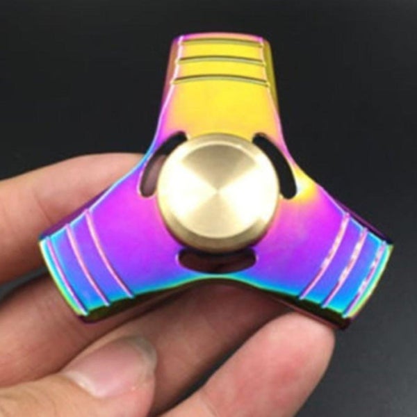 Colorful Trefoil Hand Spinner Kirsite Magic Decompression Artifact Finger Toy Carousel 1