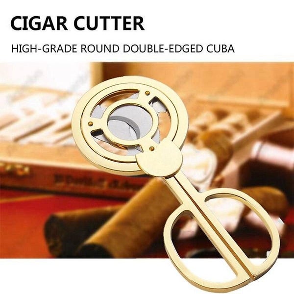 Triple 3 Blades Stainless Steel Tone Cigar Cutter Pocket Gadgets Accessories Carousel 2