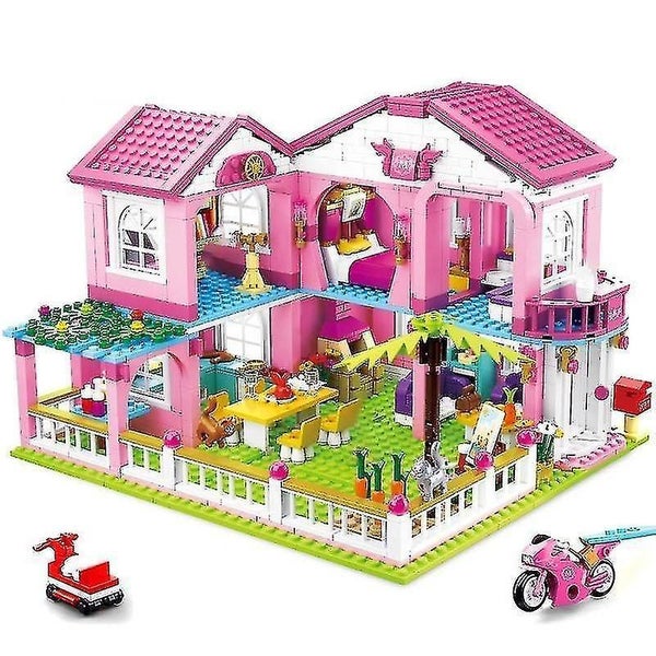 896 Piece set of city girl friends big garden villa building blocks for children Carousel 1
