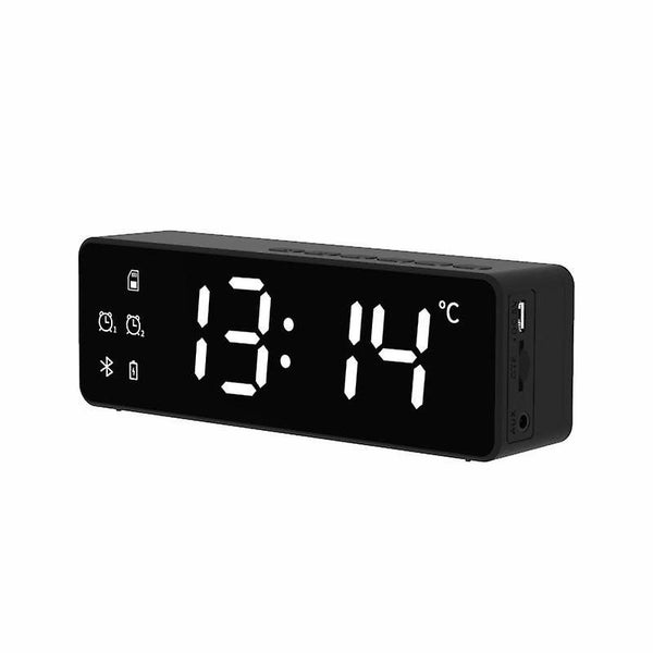 Digital Clock Smart Wireless Bluetooth Speaker Bedside Alarm Clock Display Carousel 1