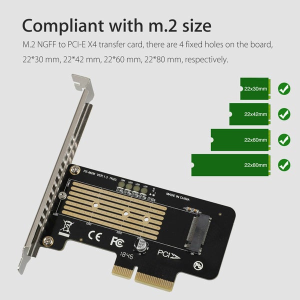 M.2 NGFF to PCI-E Adapter Card Carousel 2