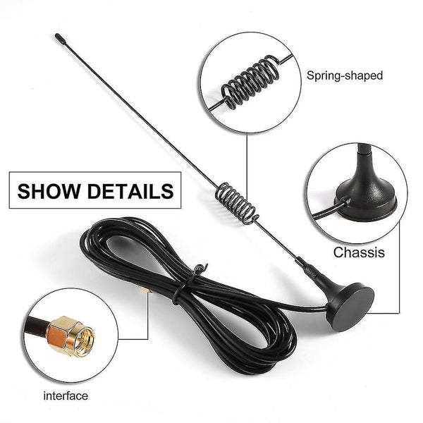 100khz-1.7ghz Full-band Rtl-sdr Usb Tuner Receiver + U/v Antenna Diy Kit Black Carousel 2