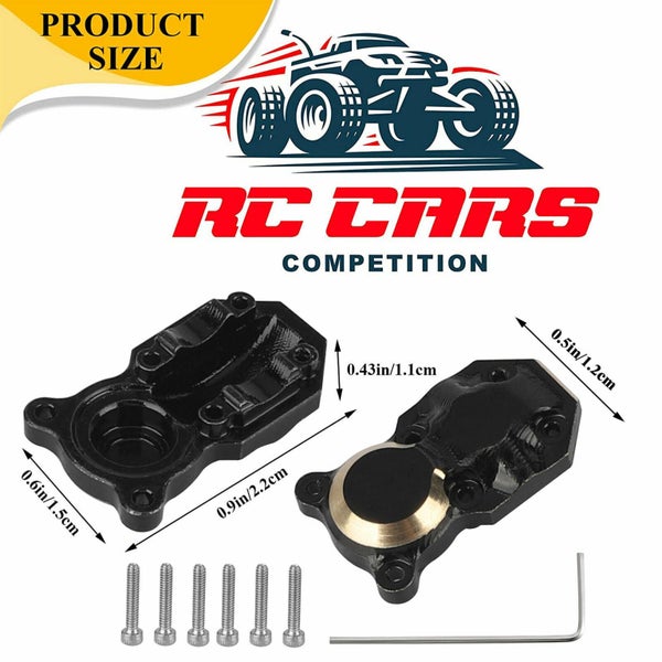 Front Rear Axle Diff Housing Cover for Axial SCX24 1/24 RC Car Crawler Carousel 2