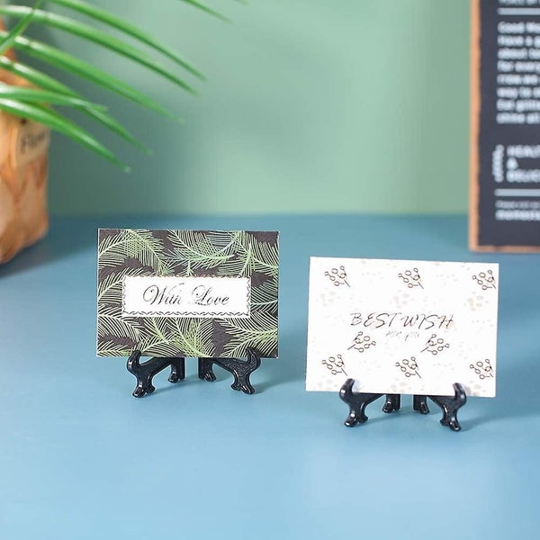 3 Black 12pcs/set Plastic Easels Plate Display Stands Picture Frame Stand Hol64226056290433114