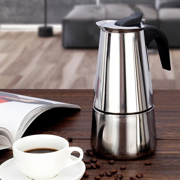 Stainless Steel Coffee Maker Mocha Espresso Latte Percolators Stove Coffee Maker Carousel 1