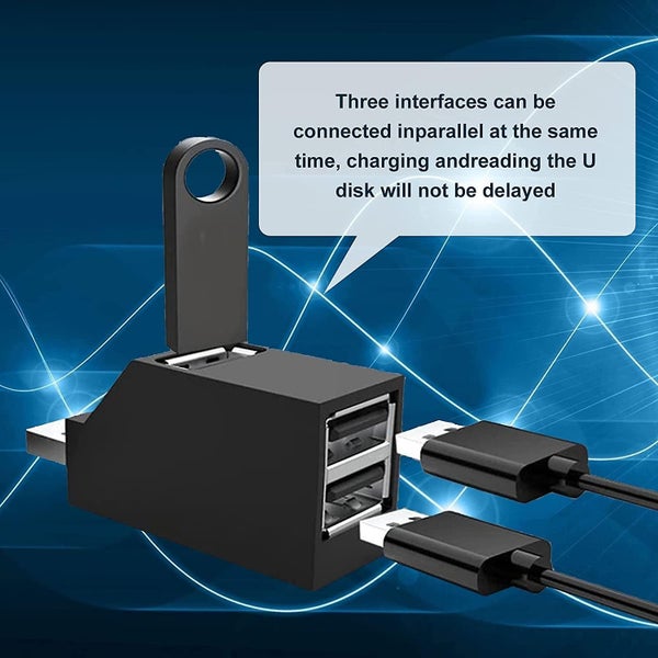 2 Pack 3 Port Usb 3.0 Hub 2 Usb 2.0 + Usb 3.0 Portable Adapter Usb Docking Carousel 5