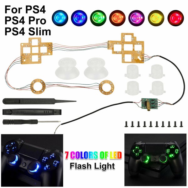 PS4 Controller Light Modding Set Analog Thumbsticks WITH D-Pad Carousel 2
