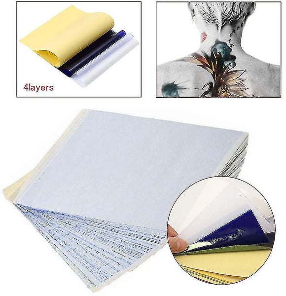 25 Sheets Of Tattoo Transfer Paper Paper, Tattoo Stencils Tracing Paper A4 Carbo Carousel 1