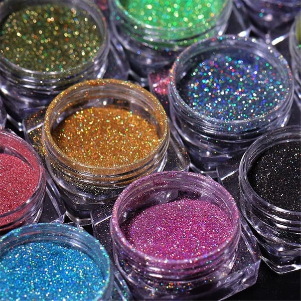 12 Colors Glitter Nail Glitter Super Sparkling Mirror Chrome Effect Nail Pigme Carousel 2